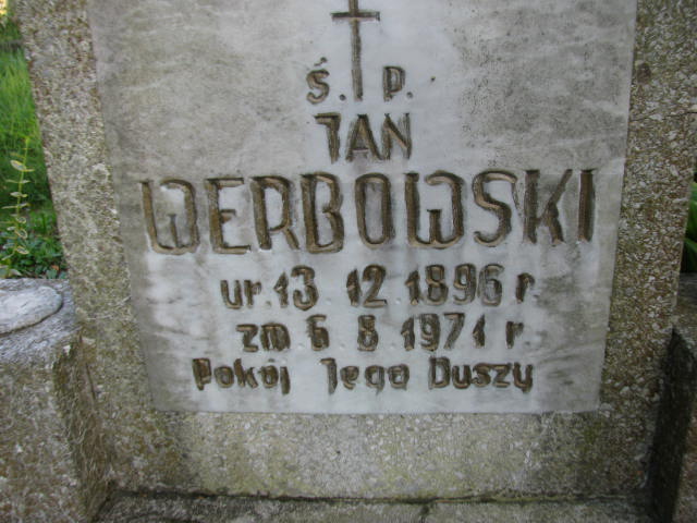 Jan Werbowski 1937 Frombork - Grobonet - Wyszukiwarka osób pochowanych